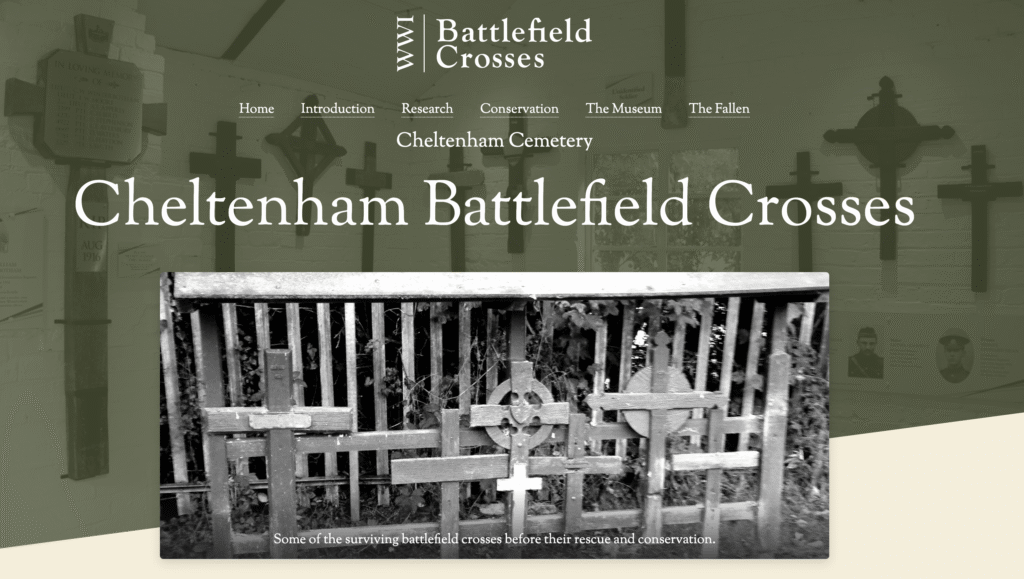 Cheltenham Civic Society launches Battlefield Crosses museum website